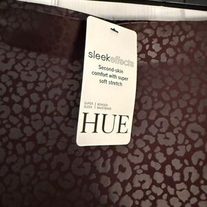 HUE Brown Leopard Pattern Leggings